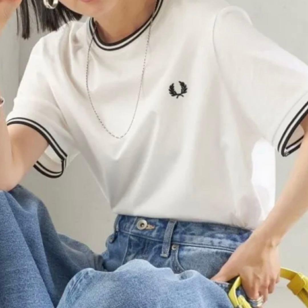 TIPPED T-SHIRT M1588 フレッドペリーTシャツ　ホワイト　白M