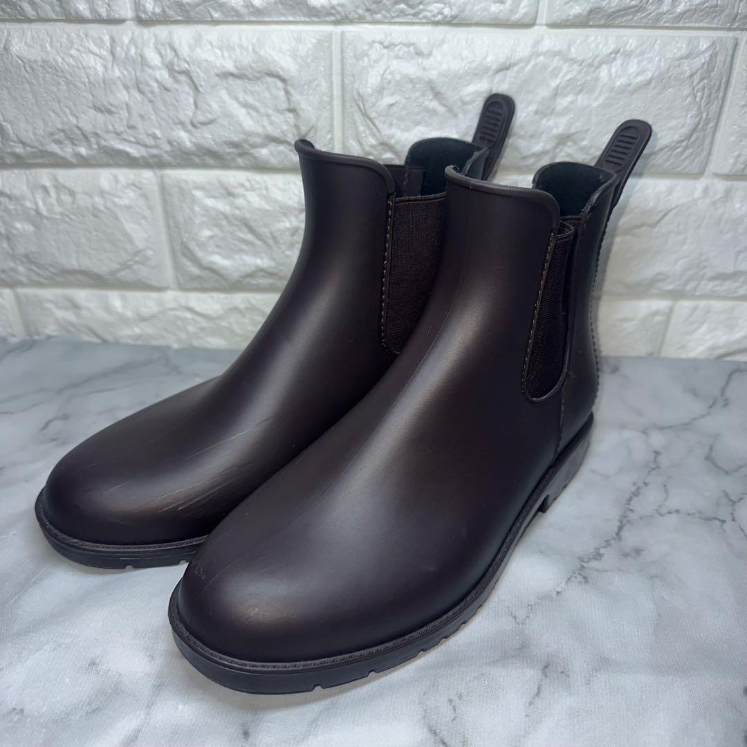 通勤・通学にも◎ 晴れの日も履ける 防水 ショート丈 サイドゴア レインブーツ