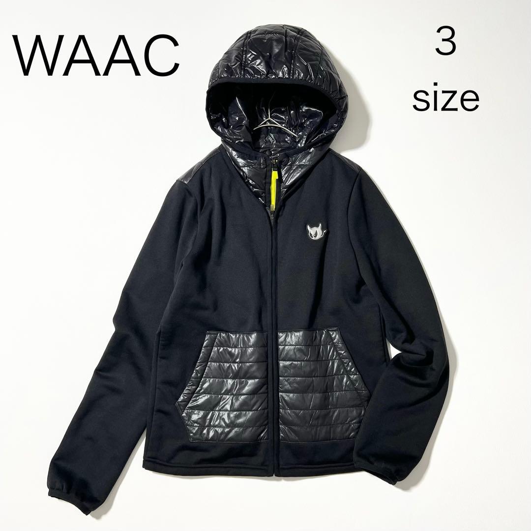 3373【美品】WAAC　中綿ジャケット ライナー脱着可能 黒　L
