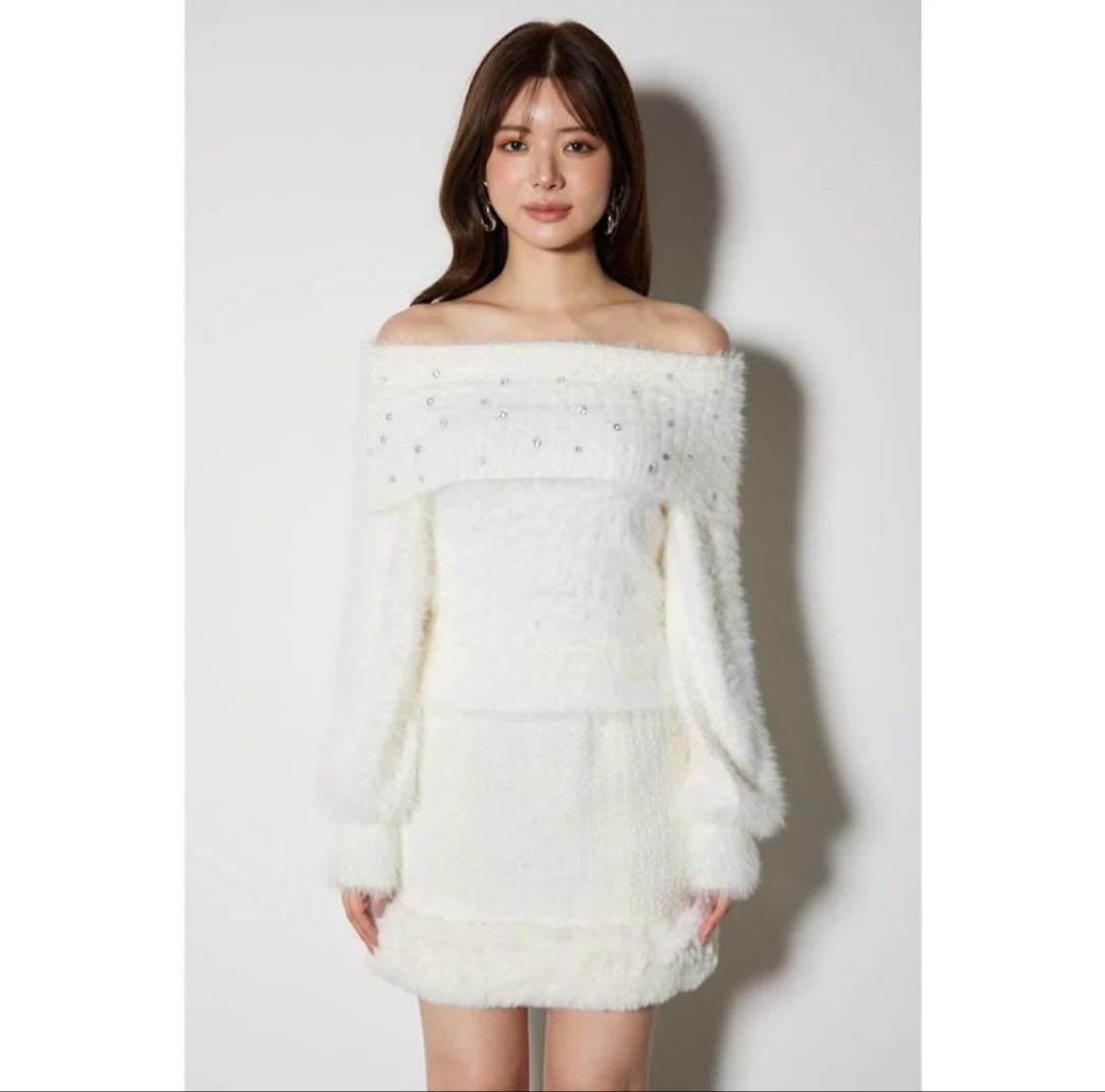 rienda オフショルトップス