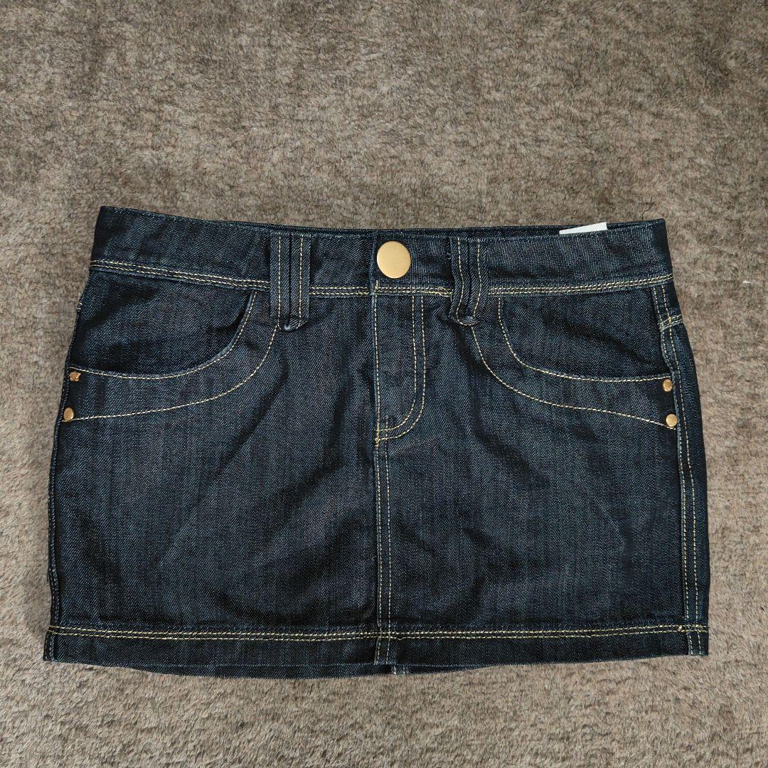 00’s vintage ジップポケット デニムミニスカート アーカイブ y2k