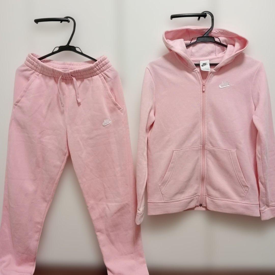 NIKE Girls ガールズ size L ピンクセットアップ