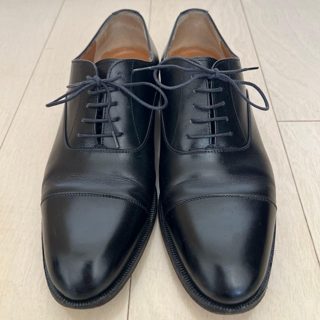 【イタリア製 バーニーズ】外羽根ストレートチップ 27 黒 ビジネス ドレス