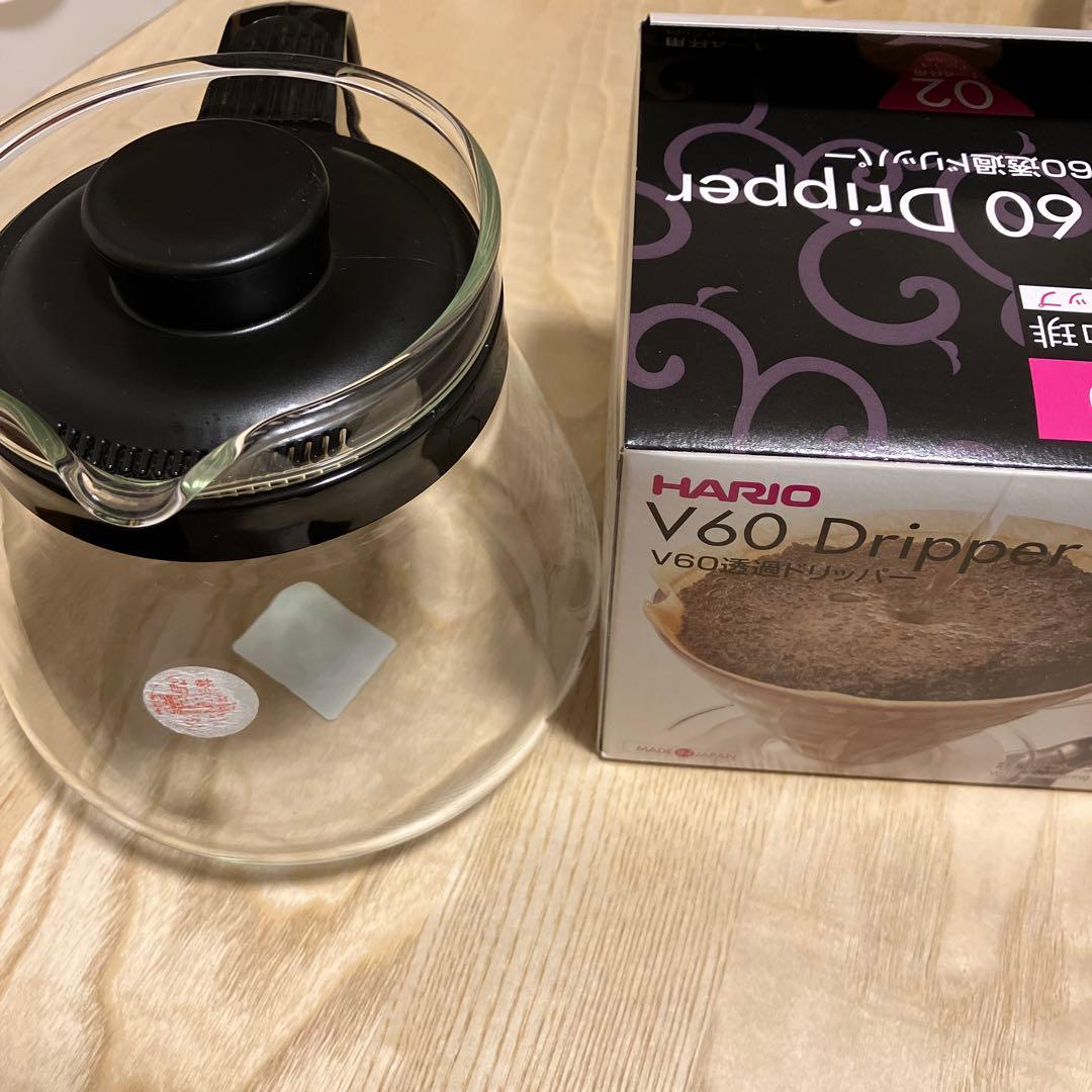 iwakiガラスポット HARIOコーヒードリッパー セット