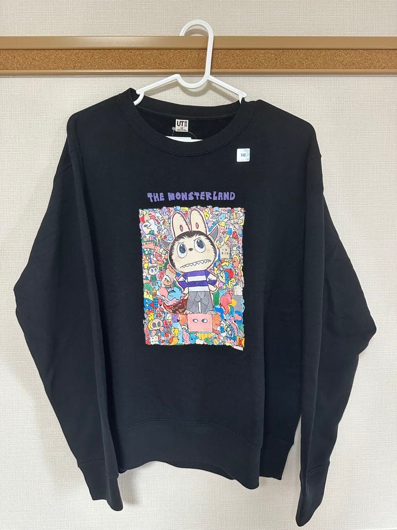 UNIQLO POP MART ラブブ スウェットシャツ　ブラック160㎝