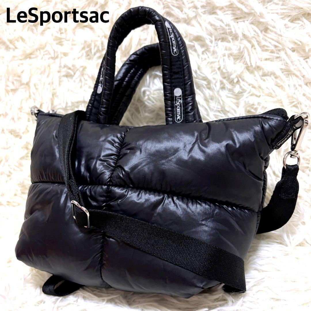 LeSportsac PINA COLADA PUFFYパ　2way ブラック