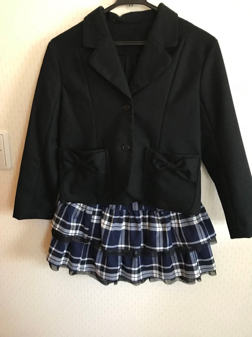 ハンドメイド　スーツ　女児　スカート2着