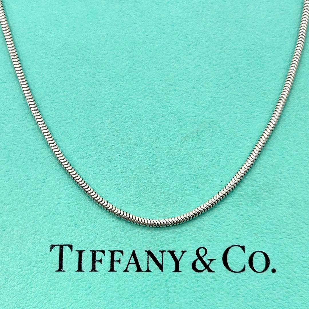 美品　ティファニー　スネーク　チェーン　ネックレス　シルバー　925
