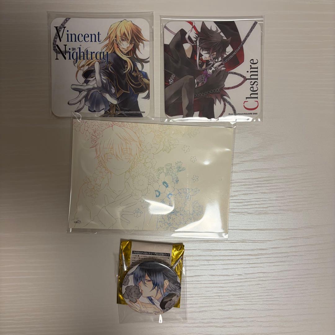 PandoraHearts パンドラハーツ 4点セット コースター 缶バッジ