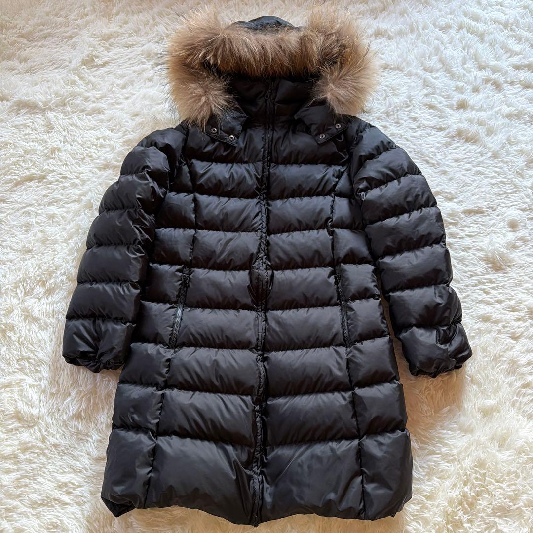 【美品】ロートレアモン ラクーンファー付 ダウンコートダウン90% 黒 40