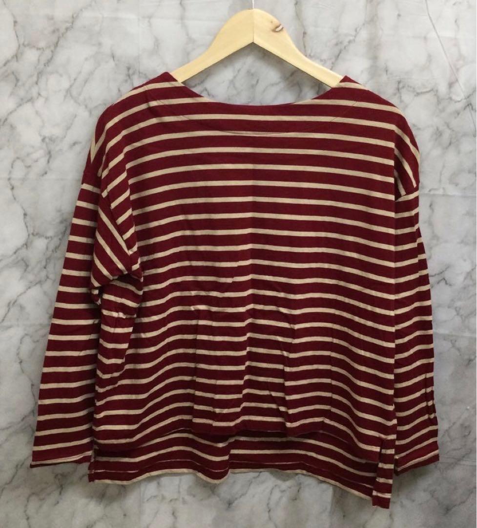 【レディース】ボートネック ボーダー カットソー by メルカリ