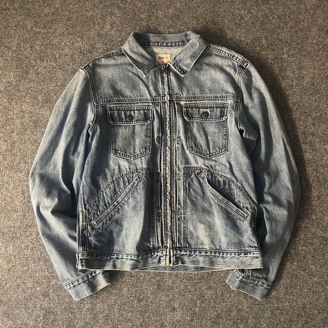 がく様　old Gap デニムジャケット　ジップアップ　アメカジ　ストリート