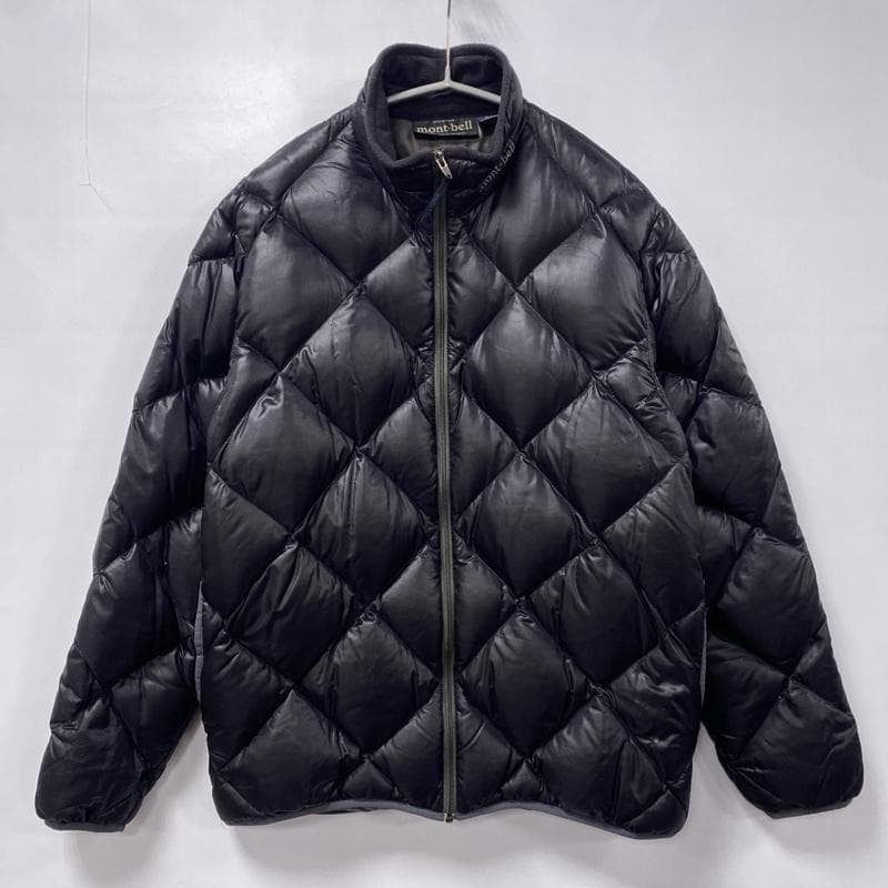モンベル/ダウンインナージャケット/襟刺繍/ダイヤモンドキルト/ダウンジャケット