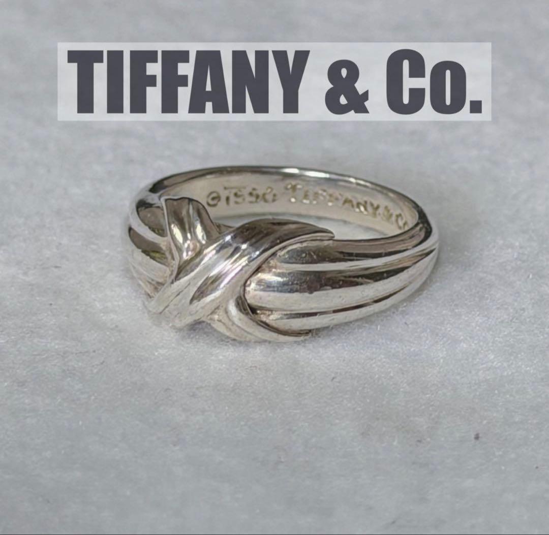 美品 TIFFANY ティファニー シグネチャークロス リング 13号 925