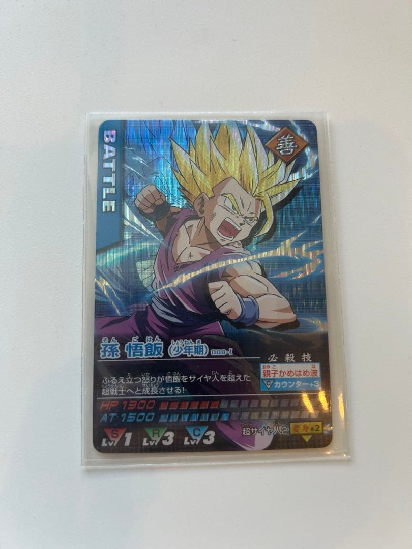 ドラゴンボール データカードダス 激レア 孫悟飯(少年期) 008-I