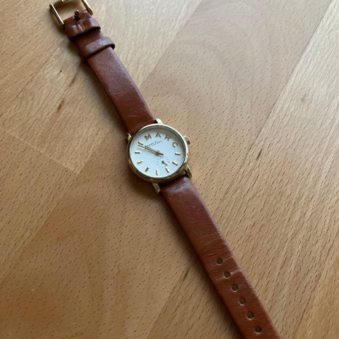 マークジェイコブス　レディース腕時計　レザーブラウン
