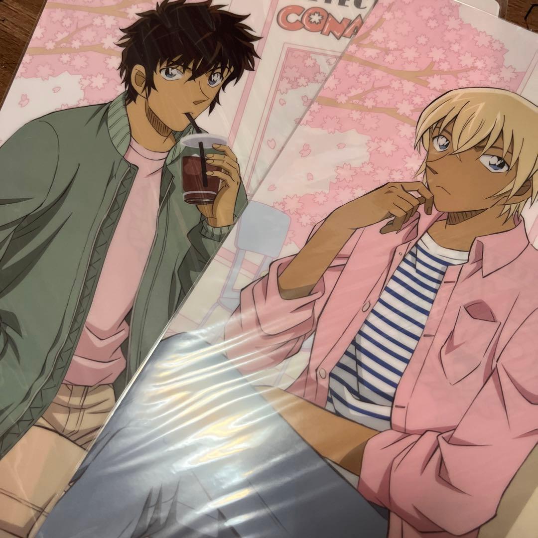 名探偵コナン カフェ クリアファイル　降谷零　松田陣平