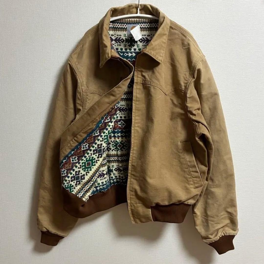 【USA製サウスウエスト】 Carhartt サンタフェジャケット 94s 総柄