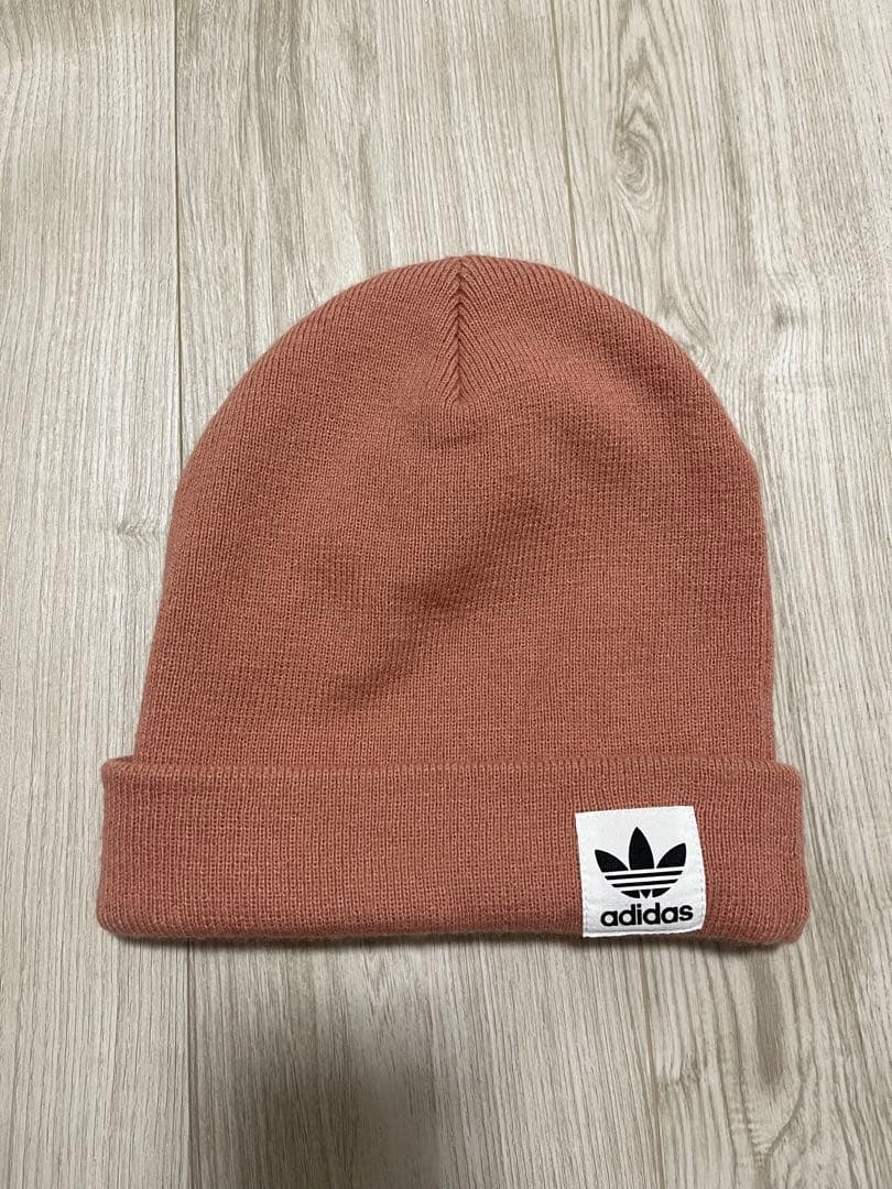 adidas ニット帽　ピンク by メルカリ