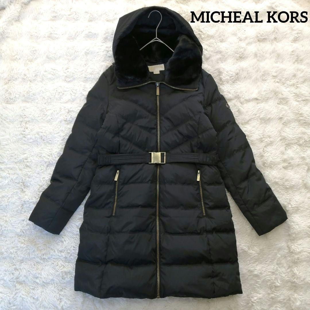 ✨美品✨ MICHEAL KORS ダウンコート ベルト付き ブラック　M