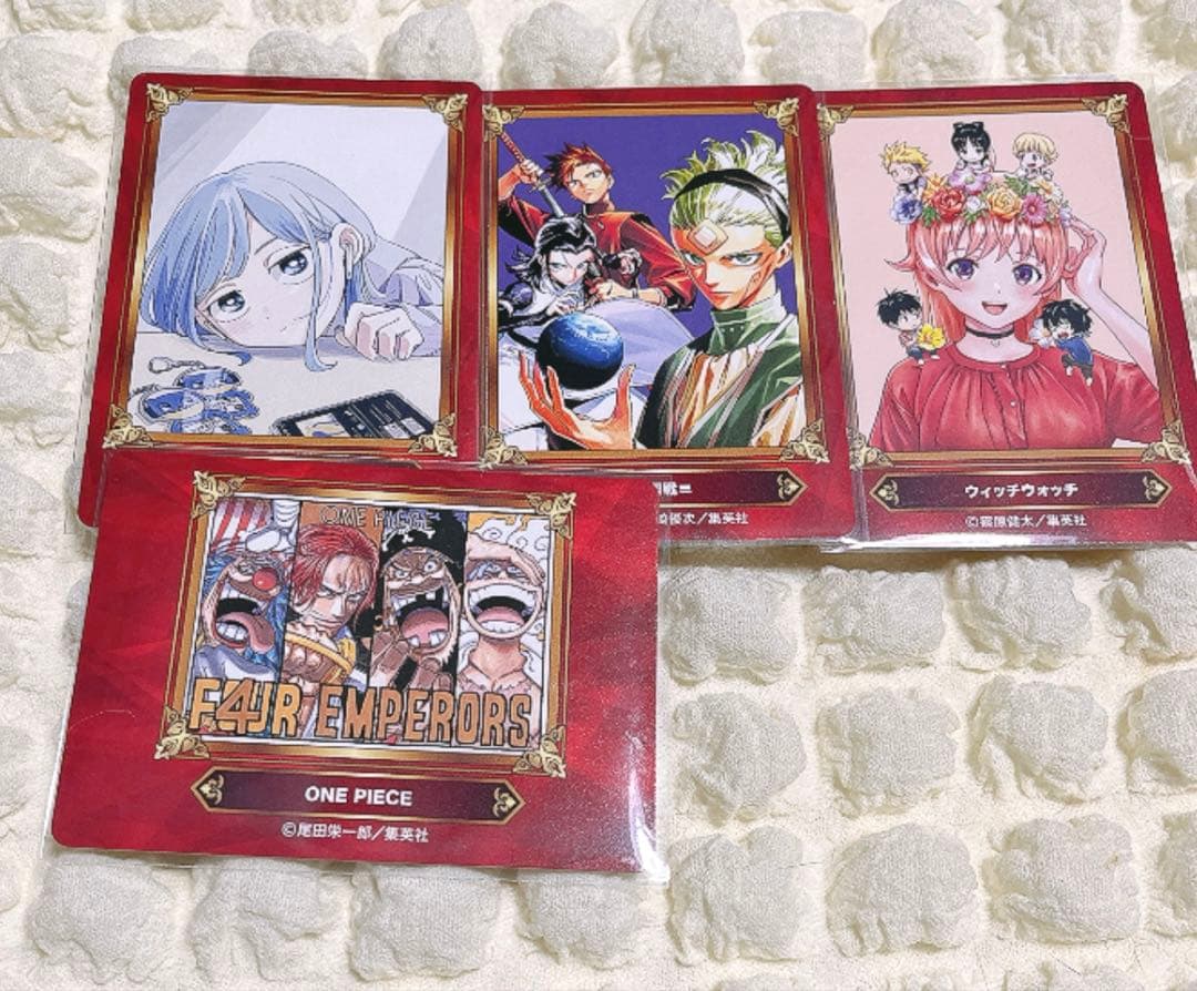 ジャンプフェア カード ワンピース さむわんへるつ ウィッチウォッチ 呪術廻戦≡