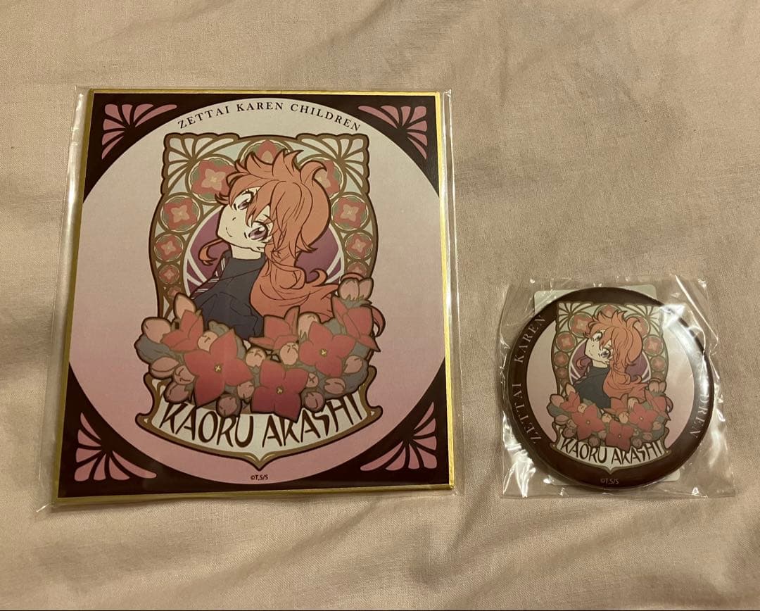 絶対可憐チルドレン 明石薫 DMMスクラッチ ミニ色紙・缶バッジ by メルカリ
