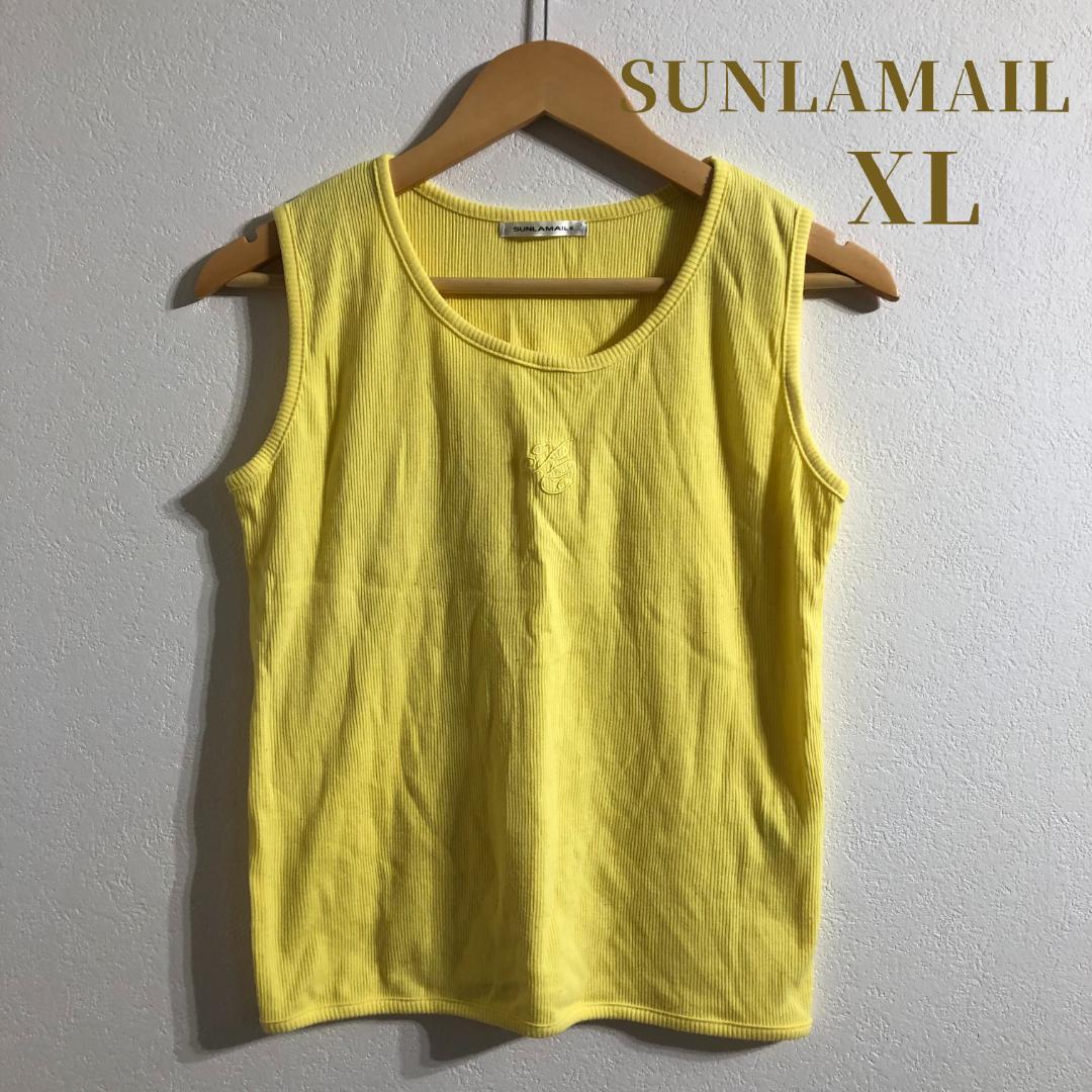 【美品】SUNLAMAIL サンラメール タンクトップ イエロー