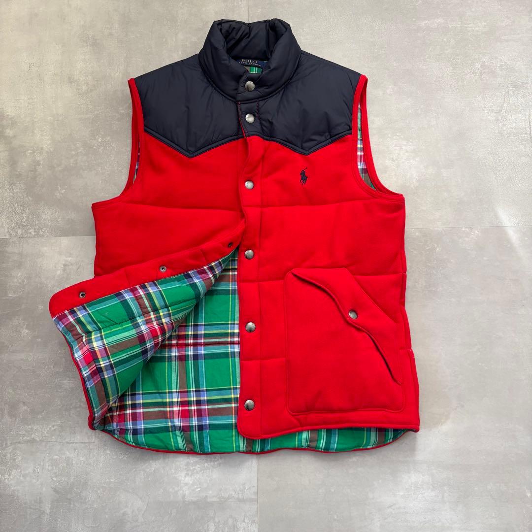 Polo Ralph Lauren ラルフローレン　ダウンベスト　パフベスト　赤