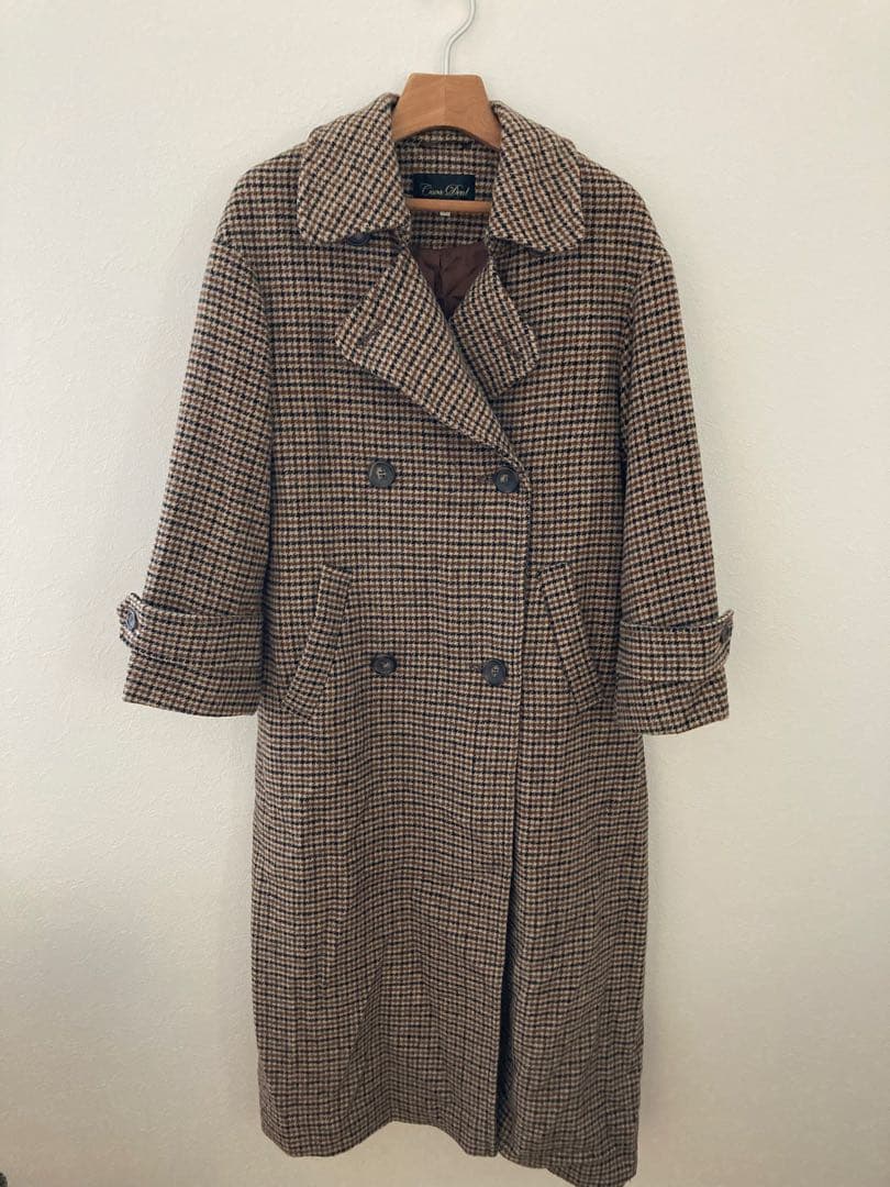 Caca Deal 千鳥柄　ロングコート
