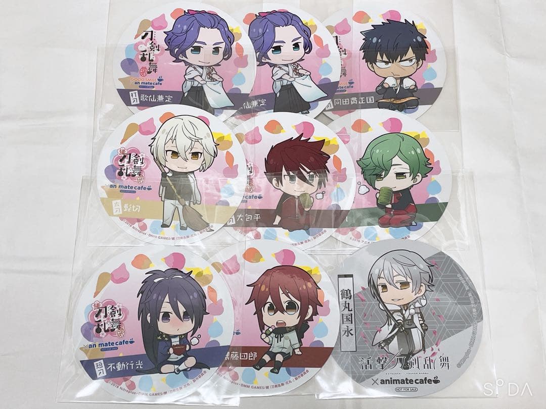 刀剣乱舞 花丸 活撃 アニメイトカフェ アニカフェ コースター まとめ売り by メルカリ