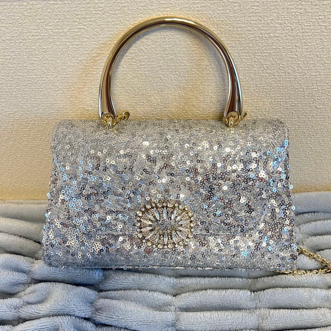 snidel ビジューバッグ　結婚式　キラキラバッグ　スナイデル by メルカリ