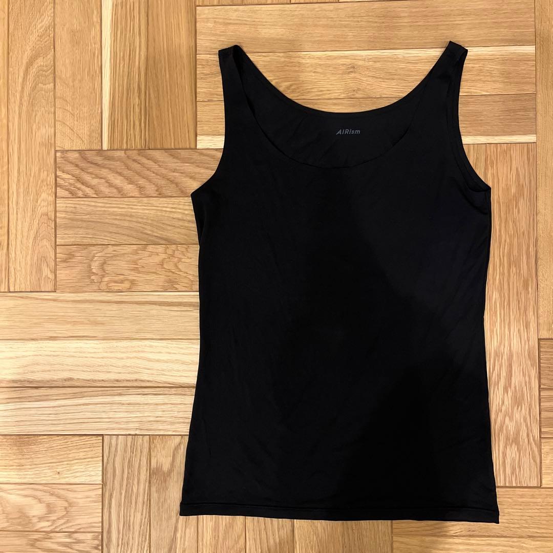 UNIQLO AIRism タンクトップ Sサイズ 黒