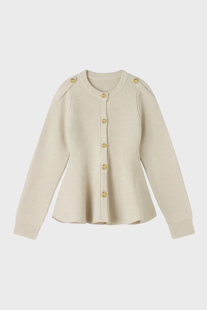THE TOÉ Rosen Peplum Cardigan