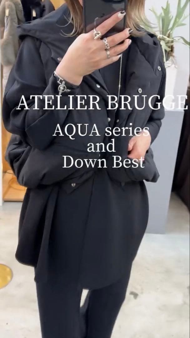ATELIER BRUGGE ✨ショートダウンベスト✨ブラック