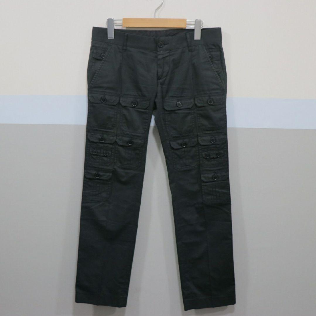 DOLCE&GABBANA 08SS マルチポケットカーゴパンツ 44 ブラック