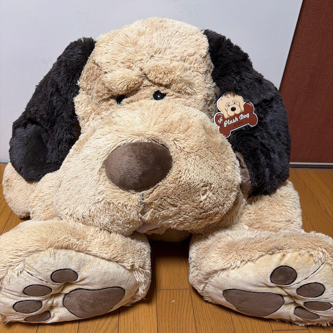 新品　タグ付き　コストコ　BIG 犬　ぬいぐるみ　特大　約135センチ‼︎