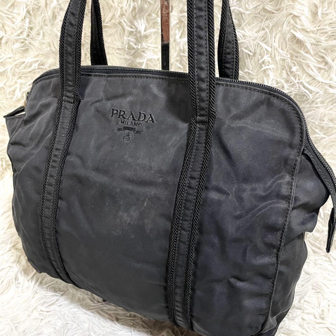プラダ　PRADA トートバッグ　ワンショルダー　ナイロン　ブラック　黒 by メルカリ