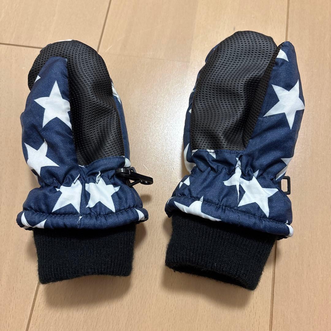 キッズ　雪遊び手袋　14cm 3-4歳