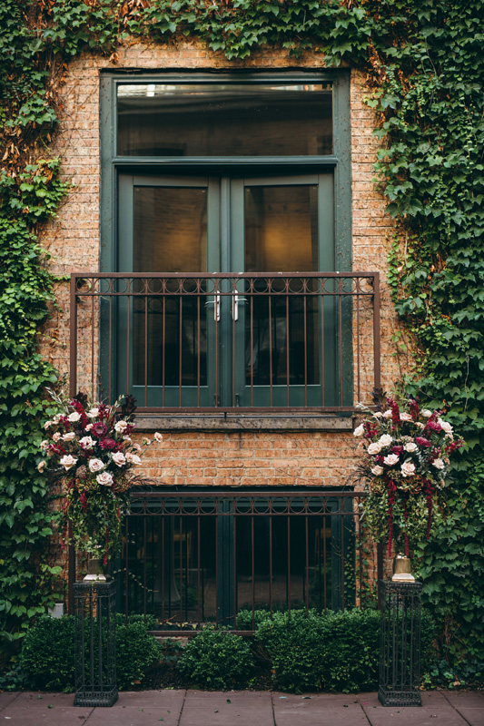 Ceremony Set up in Courtyard