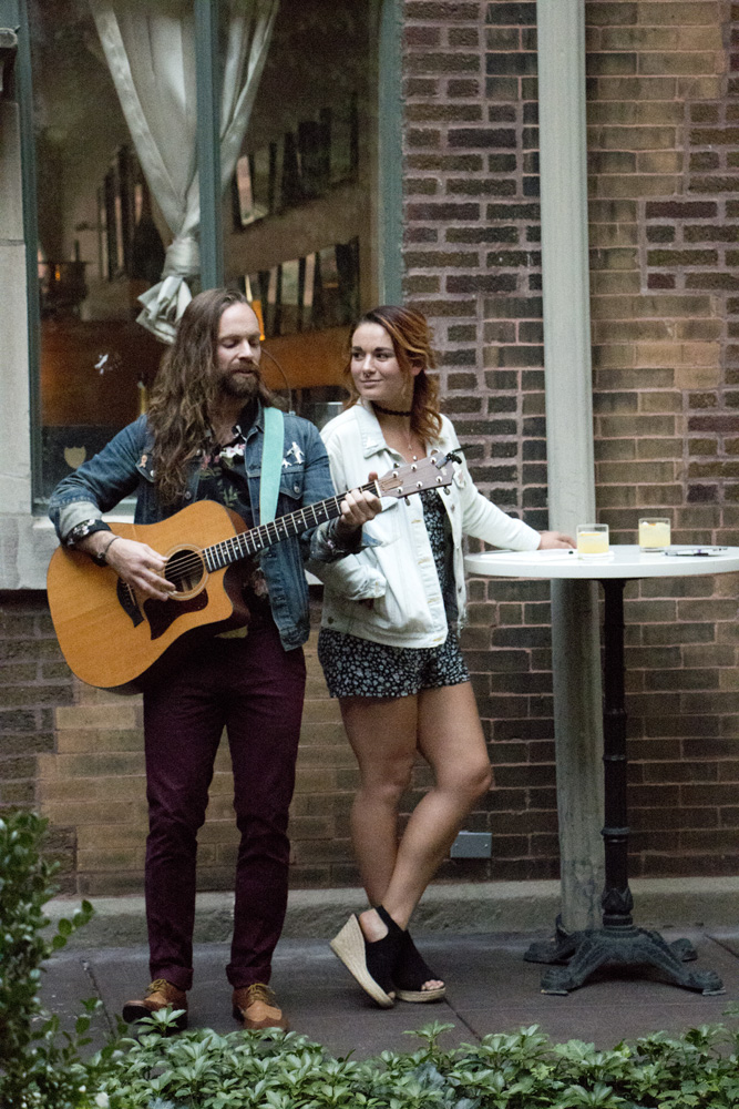 Musicians in Courtyard