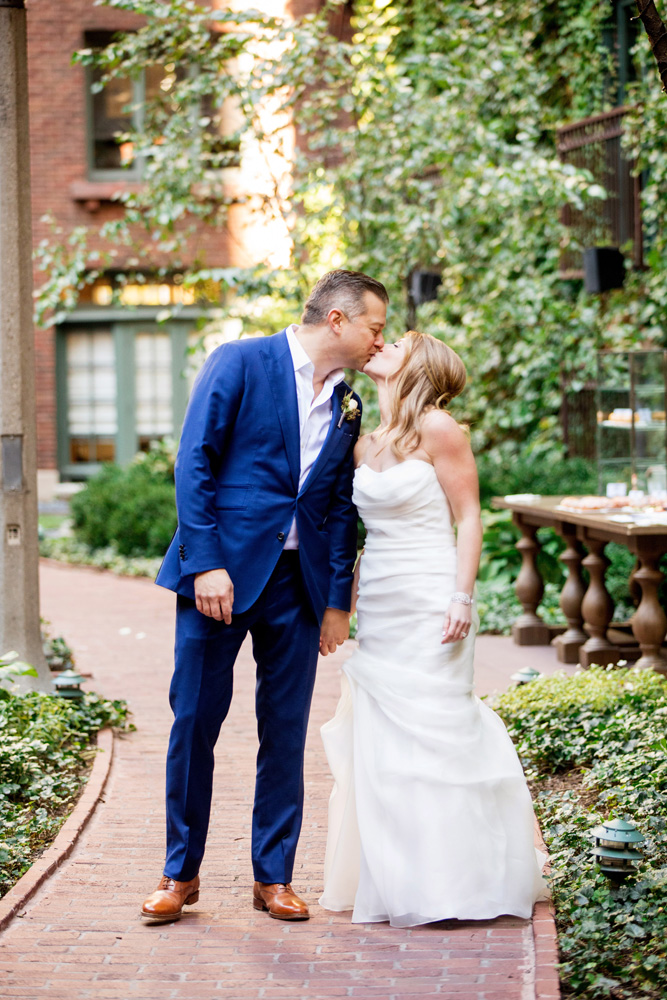 Couple in Courtyard