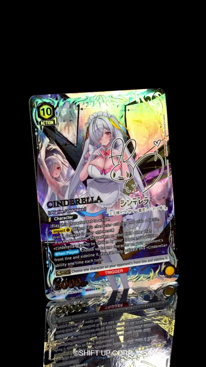 《UNION ARENA》《勝利女神:妮姬》Precious Booster Pack 公開 Cinderella PcSR★★★,附配音員燙金簽名與名台詞