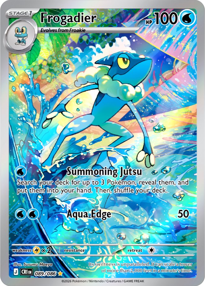 【海外】《Chaos Rising》全圖卡公開:Mega 甲賀忍蛙 ex 與進化線