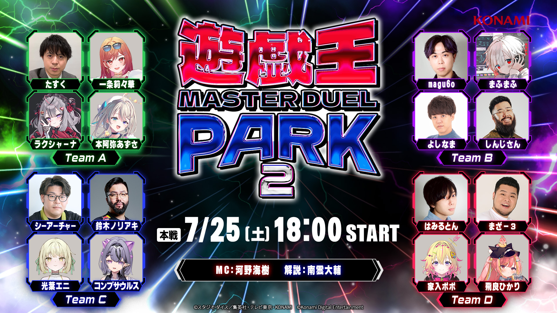 【MD】遊戲王 Master Duel 公園 2 本戰直播 7 月 25 日登場
