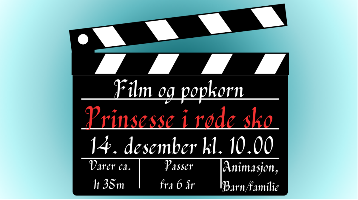 Filmrekvisitt bl.a. med informasjon om når filmen vises