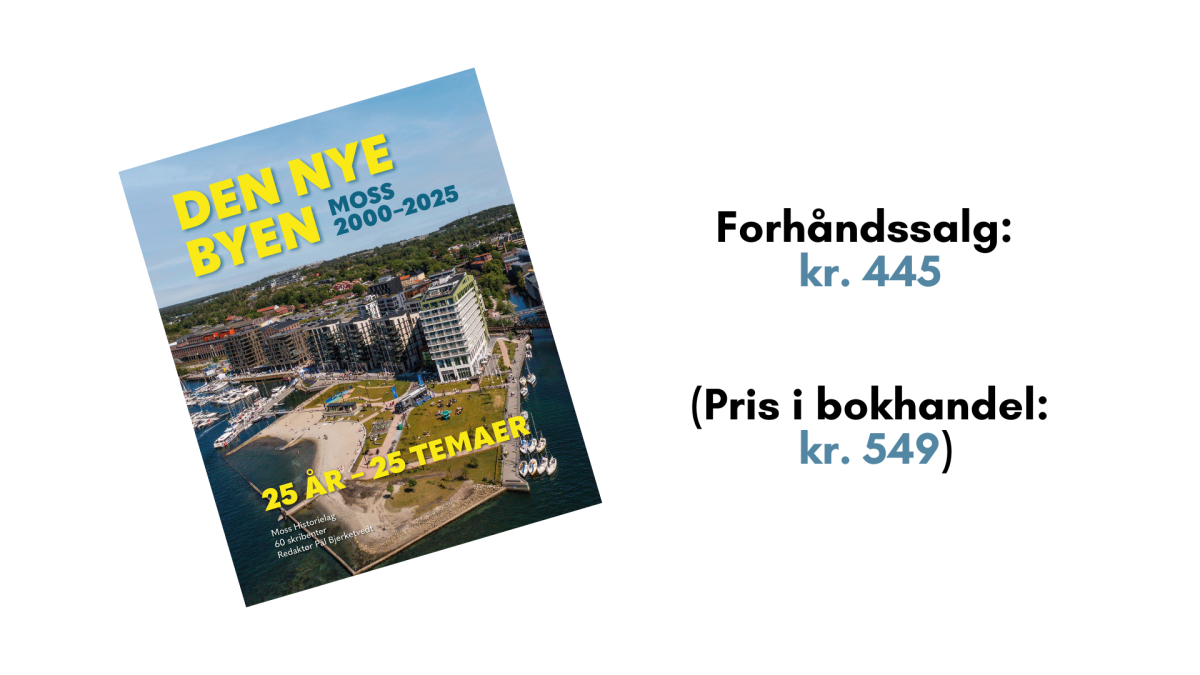 Forside av Moss Historielags nye bok 