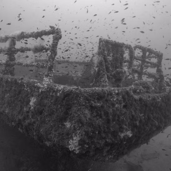 KT12 armed German cargo ship, Orosei, Sardinia