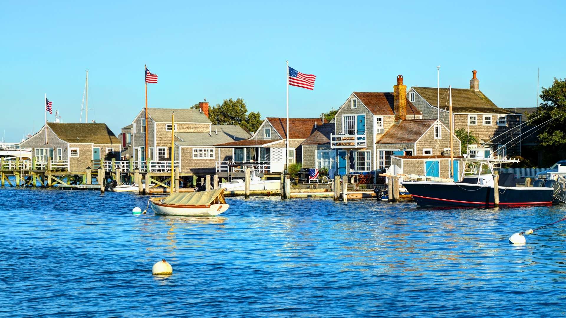 nantucket harbor at 4th of july