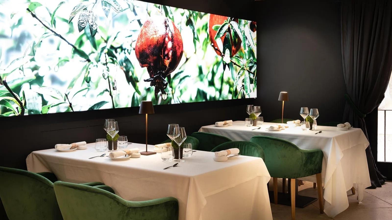 two tables for four at the michelin star restaurant fera in palma mallorca
