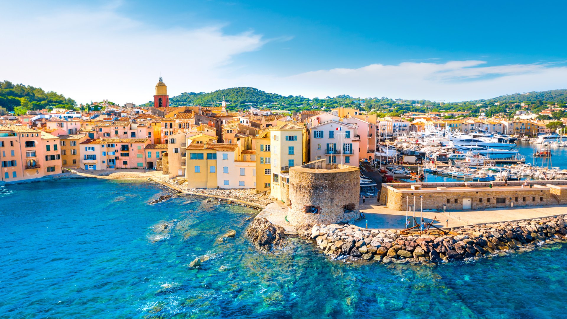 View of the city of Saint-Tropez